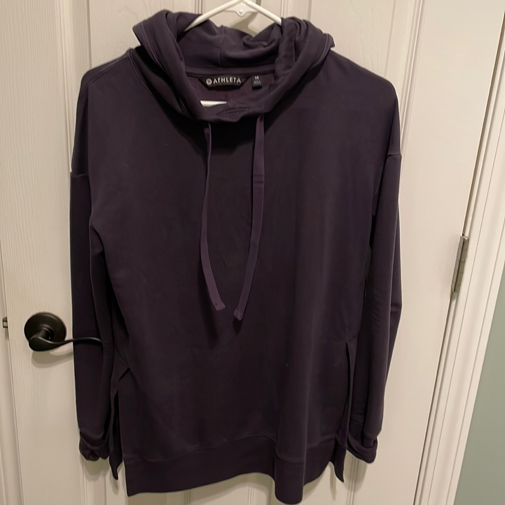 Athleta dark purple hoodie sweatshirt. Super soft.